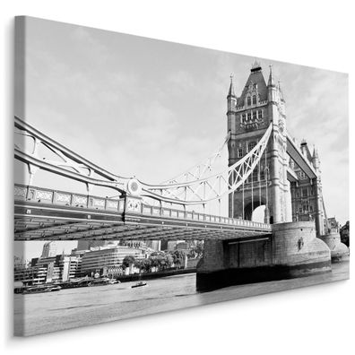 CANVAS Leinwandbild XXL Wandbilder BRÜCKE Tower Bridge London 3D 1373