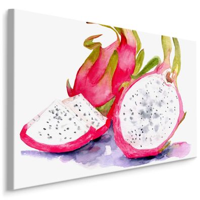 CANVAS Leinwandbild XXL Wandbilder Esszimmer tropische Früchte gemalt 732