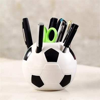 Fußballform Stift Bleistift Zahnbürstenhalter, Desktop-Rack Tisch Heimtextilien