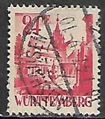 Französische Zone - Württemberg-Hohenzollern gestempelt Michel-Nummer 8