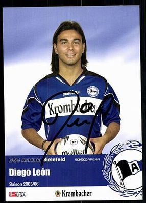 Diego Leon Arm. Bielefeld 2005-06 Original Signiert + A 84848