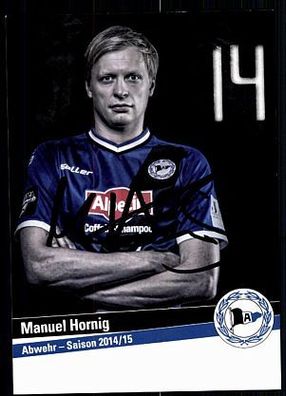 Manuel Hornig Arm. Bielefeld 2014-15 Original Signiert + A 84850