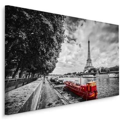 CANVAS Leinwandbild XXL Wandbilder Kunstdruck Seine Seine Paris 237