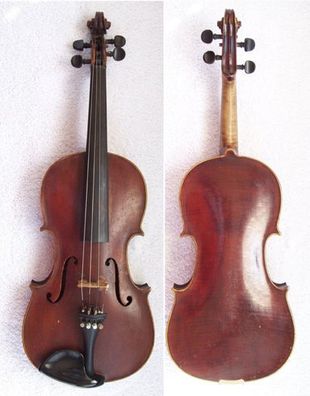 Alte handgearbeitete 4/4 Geige mit Ruckmich-Zettel - leihweise je Monat
