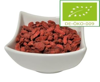 Goji Beeren Bio getrocknet, natur, Ohne Zusätze, 250g bis 1000g natürlich vegan