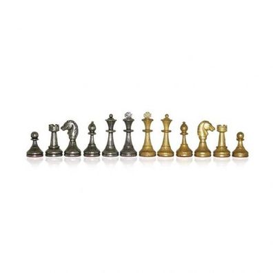 Schachfiguren - Metall - Staunton - Königshöhe 50mm
