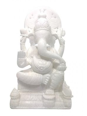 Ganesha aus weißem Marmor