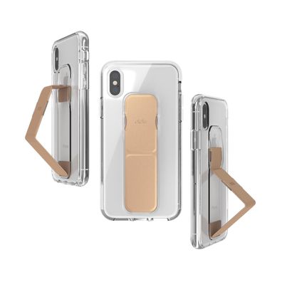 CLCKR Gripcase Foundation für Apple iPhone X/ Xs - clear/ rose gold colored