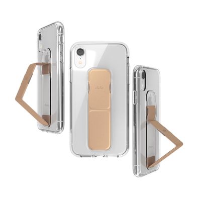 CLCKR Gripcase Foundation für Apple iPhone XR - clear/ rose gold colored