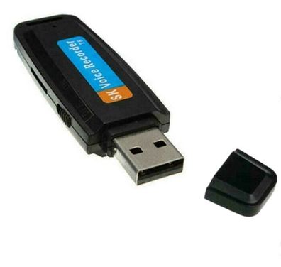 USB 2.0-Digital-Voice-Recorder-Flash-Laufwerk Mini-Audio-Pen, Diktiergerät, schwarz