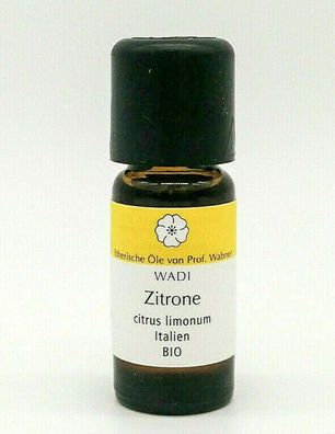 Zitrone bio Zitronenöl bio ätherisches Öl 100% naturrein 10ml Wadi
