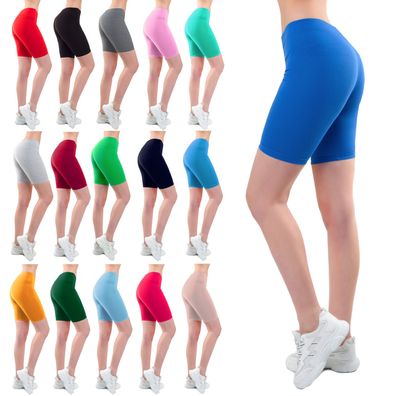 Bongual ® 1/2 Leggings Leggins Damen Yoga Baumwolle-mix Radlerhose Shorts