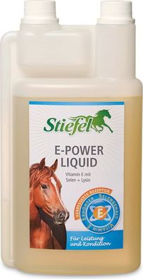 Stiefel E-Power Liquid 1 Liter Vitamin E Zink Selen Lysin Leistung Muskeln Sport
