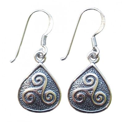 Ohrhänger kELTISCHE Triskelen 925 Sterling Silber 3,6 g Ohrring Ohrstecker