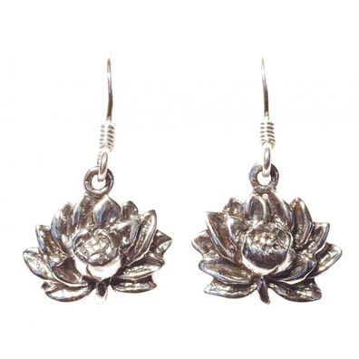Ohrhänger PADMA LOTUS 925 Sterling Silber 2,6 g Ohrring Ohrstecker