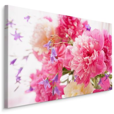 Fabelhafte Canvas Leinwand BILDER XXL Kunstdruck Pfingstrosen Blumen Natur 353