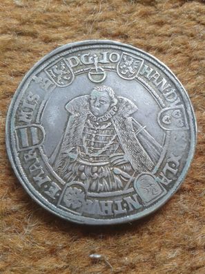 Reichstaler 1584 Sachsen Alt Weimar 28,71g Silber Friedrich Wilhelm und Johann
