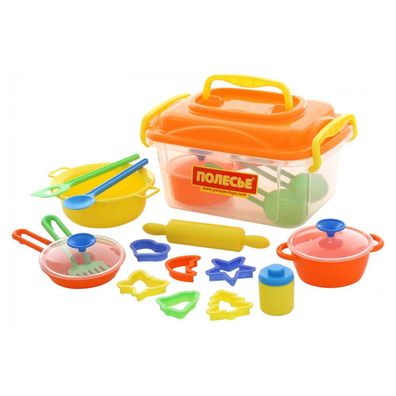 Polesie Spielzeug 56634, 20-teiliges Koch- und Backzubehör-Set, Kinderküche