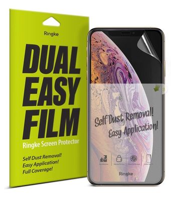 2x Ringke Dual Easy Film Full Cover Displayschutz Folie iPhone 11 Pro / iPhone X/ XS