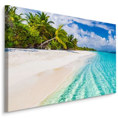 CANVAS Leinwandbild XXL Wandbilder Meer Tropen Strand Landschaft 655