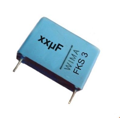 0,01uF, 10nF, 100V-, FKS Folien Kondensator / Metall-Pol. RM7,5mm, Wima, 3St.
