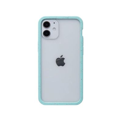 Pela Case Clear Eco Friendly Case für Apple iPhone 12 mini - Clear/ Purist Blue