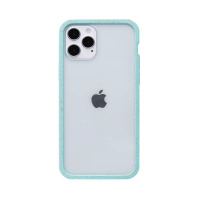 Pela Case Clear Eco Friendly Case für Apple iPhone 12 / 12 Pro - Clear/ Purist Blue