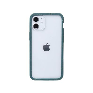 Pela Case Clear Eco Friendly Case für Apple iPhone 12 mini - Clear/ Grün