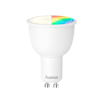 Hama 4.5W Smart Home WiFi LED Multicolored/ White Bulb | Alexa | Google | GU10