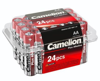 Camelion - Plus Alkaline - AA / Mignon / LR6 - 1,5 Volt 2700mAh AlMn - (24 Stück ...