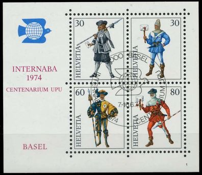 Schweiz BLOCK Kleinbogen 1970-1979 Block 22-01 X2EA3CA