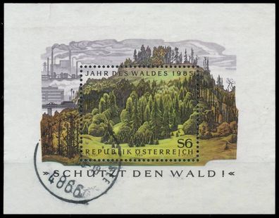 Österreich BLOCK Kleinbogen Block 7 gestempelt X2EE386