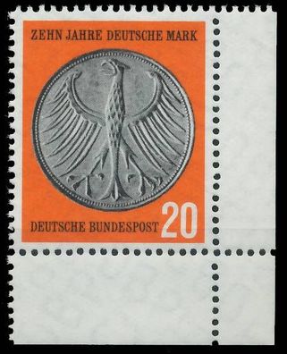 BRD BUND 1958 Nr 291 postfrisch ECKE-URE X2F36D2