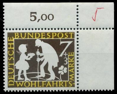 BRD BUND 1959 Nr 322 postfrisch ECKE-ORE X2F36F6
