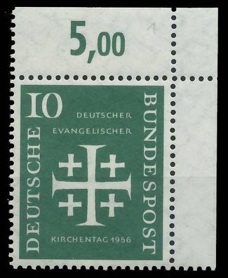 BRD BUND 1956 Nr 235 postfrisch ECKE-ORE X2F7CDA