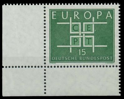 BRD BUND 1963 Nr 406 postfrisch ECKE-ULI X30229E