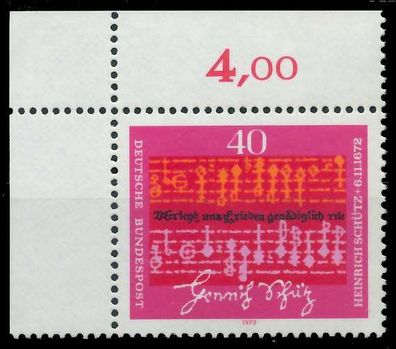 BRD BUND 1972 Nr 741 postfrisch ECKE-OLI X3102DE