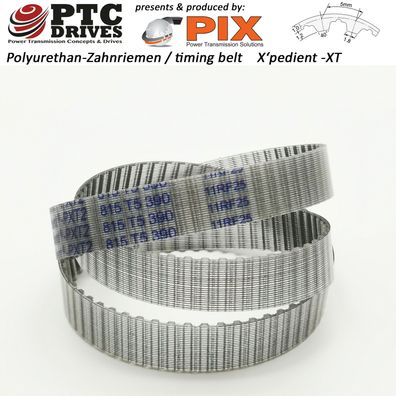 32-T5-225PU - Zahnriemen PIX X'pedient | PU + Stahlzugstrang | 45 Zähne