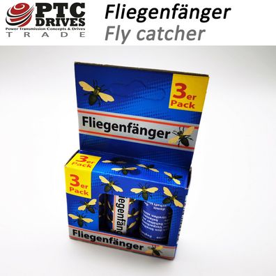 Fliegenfänger / Fly Catcher Band (3 x Set aus 3 St./ pcs = 9 Stück) TOP-Preis