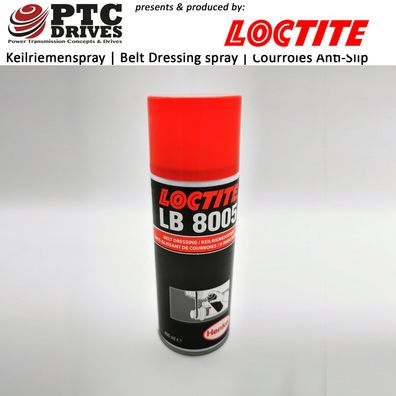 400ml-Loctite LB 8005 Keilriemenspray | Spraydose |Belt Dressing | Anti-Glissant