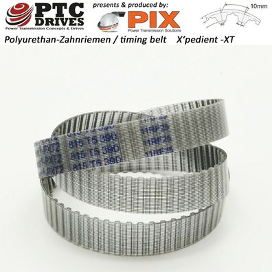 10-T10-250 PU + Stahlzugstrang - Zahnriemen PIX X'pedient |Polyureth.| 25 Zähne