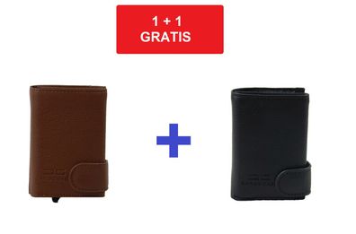 Card Guard Geldbeutel RFID Geldbörse Portemonnaie Brieftasche Schwarz Braun