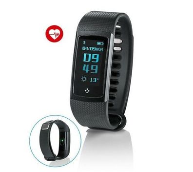 Fitnessarmband mit Puls- und Blutdruckmessung Aktivitätstracker Bluetooth Smart