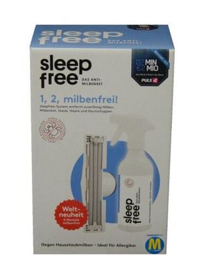 SleepFree 1, 2, 3, milbenfrei! entfernt Milben, Staub, Haare und Hautschuppen