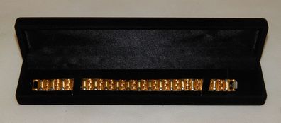 Goldenes Armband aus Edelstahl, Armkettchen, Länge 20,5cm Farbe Gold / Silber