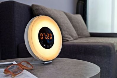 Lichtwecker LED Wecker mit Farbwechsel Digital Alarmwecker Uhr Stimmungslicht