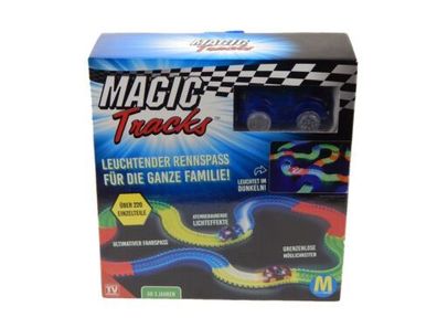 Magic Track Rennbahnset incl. Auto Leuchtet im Dunkeln 220 Teile Kinder Spielzeug