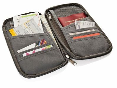 RFID Dokumente-Organizer Reisegeldbeutel Kreditkarte Passport Reise Dokumente