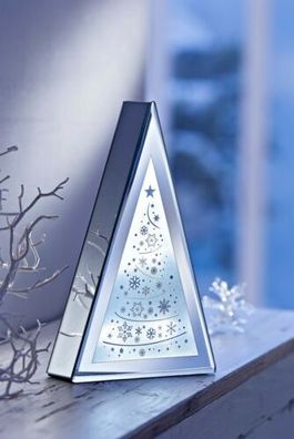 LED-Glasdeko "Winterzauber" Weihnachtsdeko Wohnungsdeko Weihnachtsbeleuchtung