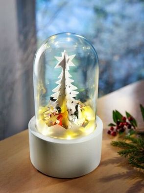 Spieluhr "Weihnachten" mit LED-Beleuchtung Weihnachtsdeko Dekoration Beleuchtet
